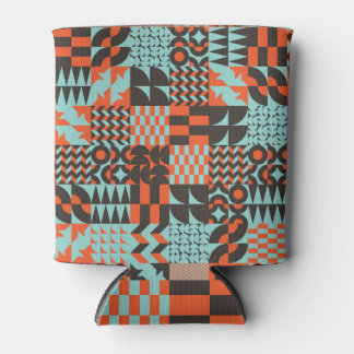Mosaic geometric tiles, seamless elegant pattern. can cooler