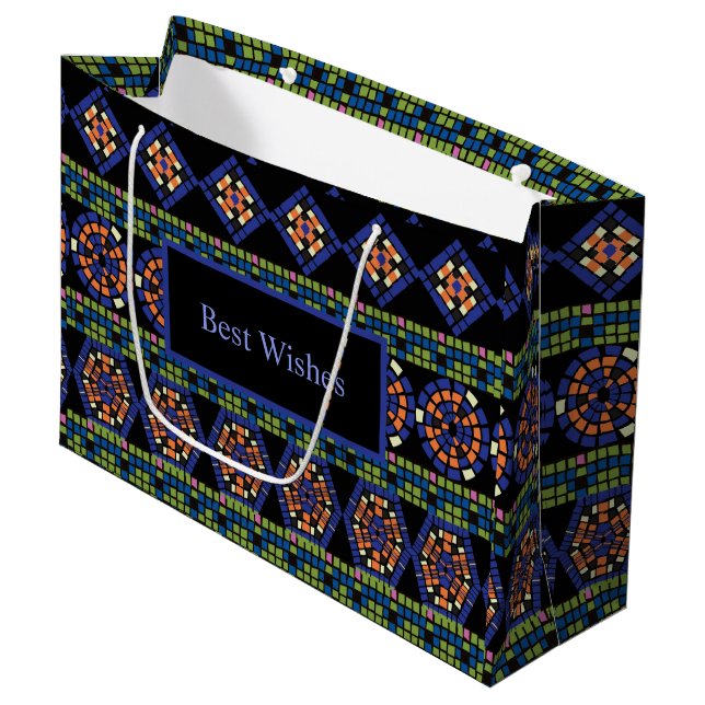 Mosaic gift bag (Front Angled)