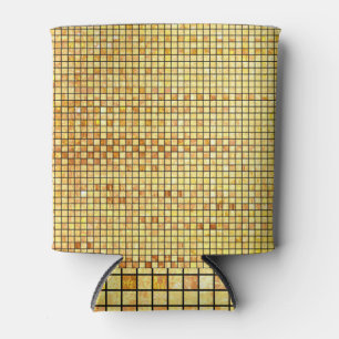 Mosaic golden gloss, abstract background. can cooler