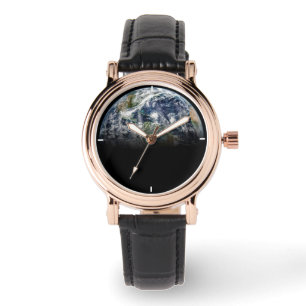 Mosaic Image Of Planet Earth With 3 Hurricanes Watch