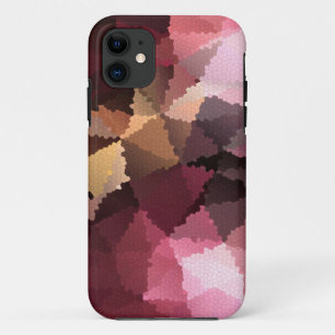 Mosaic in brown-pink and yellow colours Case-Mate iPhone case