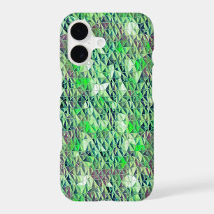 Mosaic in greenish triangles with gradient tones t