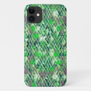 Mosaic in greenish triangles with gradient tones t Case-Mate iPhone case