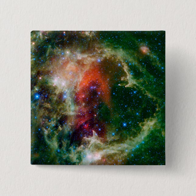 Mosaic is of the Soul Nebula 15 Cm Square Badge (Front)