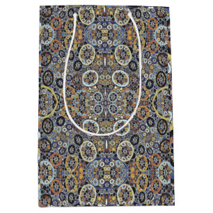 Mosaic Kaleidoscope Blue  Medium Gift Bag