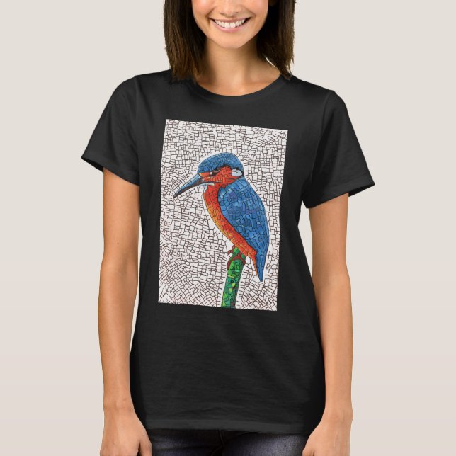 Mosaic King Fisher T-Shirt (Front)