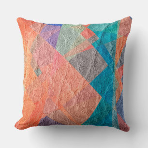 Mosaic Leather Cushion