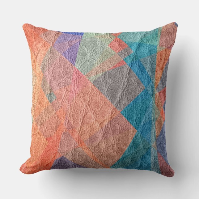 Mosaic Leather Cushion (Front)