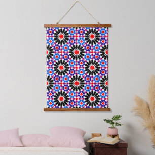 Mosaic Legacy: Andalusian Moroccan Zellige Art Hanging Tapestry