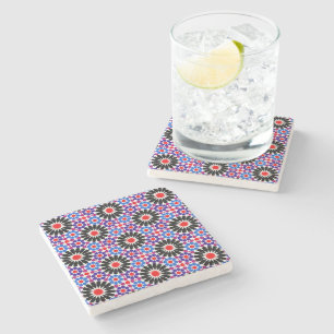 Mosaic Legacy: Andalusian Moroccan Zellige Art Stone Coaster