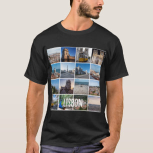 Mosaic Lisbon photos, Portugal T-Shirt