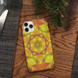 Mosaic Mandala Flower Yellow Orange and Purple