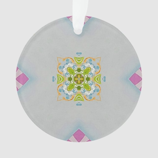 Mosaic Medallion Acrylic Ornament (Front)