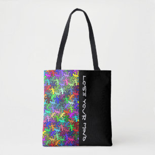 Mosaic Mirror Geckos Pattern - multi coloured Tote Bag