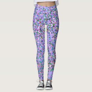 Mosaic Modern Grit Glitter #4 Leggings