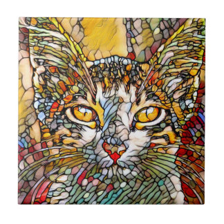 Mosaic Multicolor Cat 697 Tile