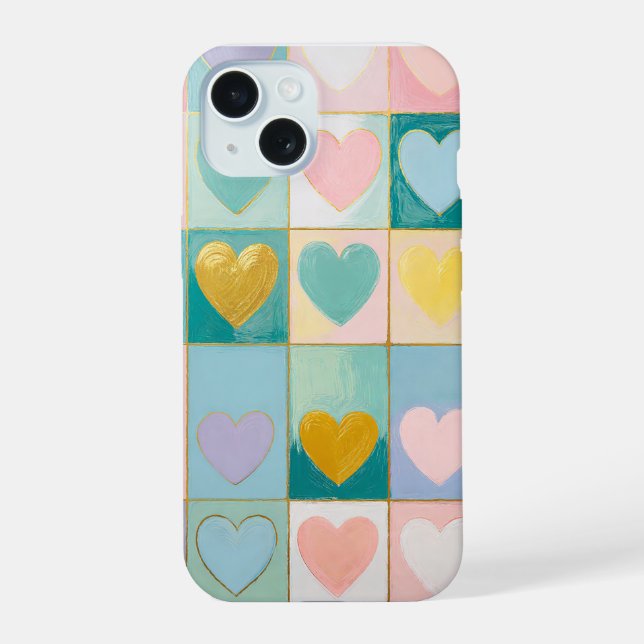 Mosaic of Affection iPhone 15 Case (Back)