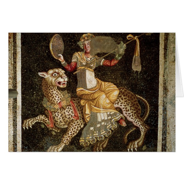 Mosaic of Dionysus riding a Leopard c.180 AD (Front Horizontal)