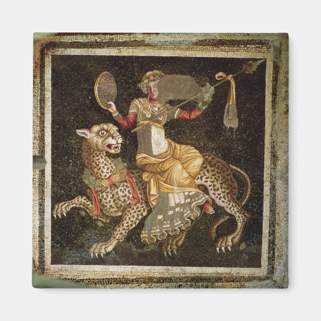 Mosaic of Dionysus riding a Leopard c.180 AD Magnet (Front)
