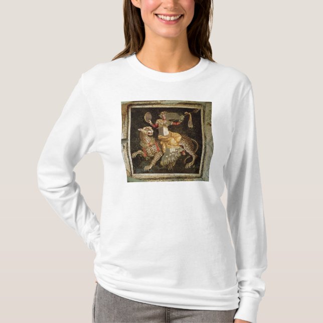 Mosaic of Dionysus riding a Leopard c.180 AD T-Shirt (Front)