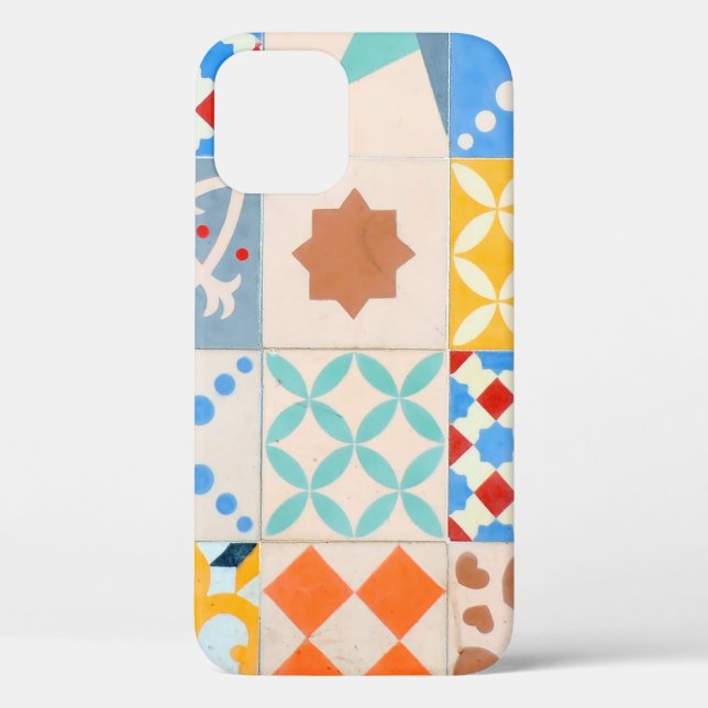Mosaic of Hydraulic cement tiles, decorative fashi Case-Mate iPhone Case (Back)