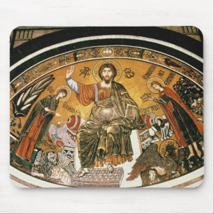 Mosaic of Jesus Christ with the Virgin Mouse Pad