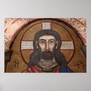 Mosaic Of Jesus Poster
