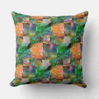 Mosaic of messy textures with detachment illusion
