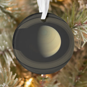 Mosaic Of Planet Saturn And Its Main Rings. Ornament