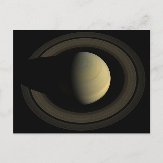 Mosaic Of Planet Saturn And Its Main Rings. Postcard (Front)