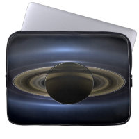 Mosaic Of The Saturn System Backlit By The Sun.