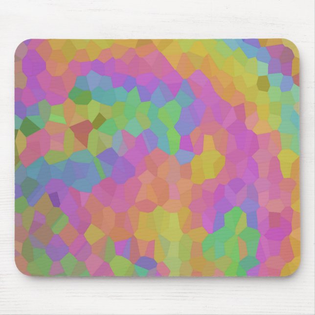 Mosaic Oil Slick Mouse Pad (Front)
