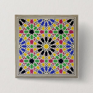Mosaic ornament in the south side of the Court of 15 Cm Square Badge