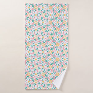 Mosaic/pastel/spring  bath towel