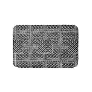 Mosaic Pattern 01.BW.b Bath Mat