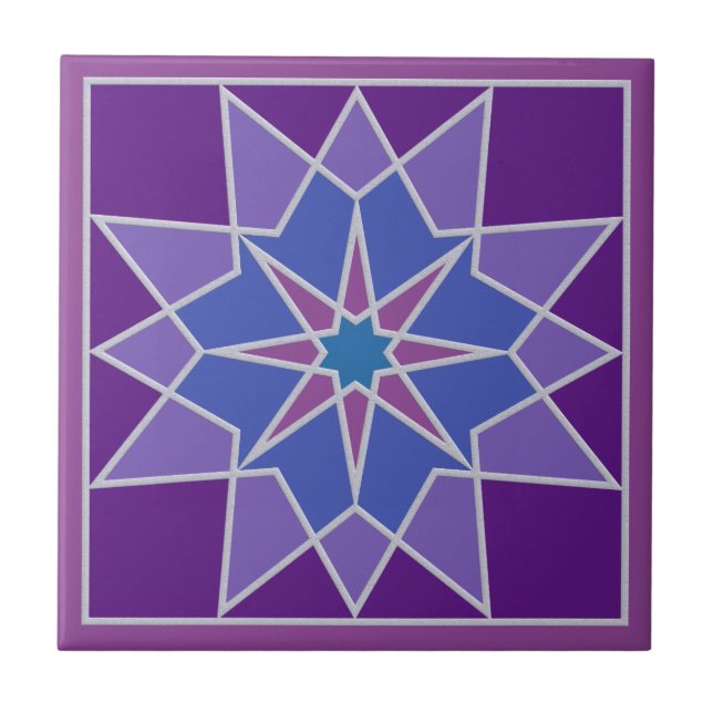 Mosaic pattern ceramic tiles (Front)