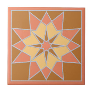 Mosaic pattern ceramic tiles