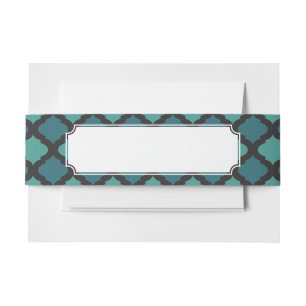 Mosaic pattern in arab style invitation belly band
