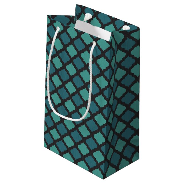 Mosaic pattern in arab style small gift bag (Back Angled)