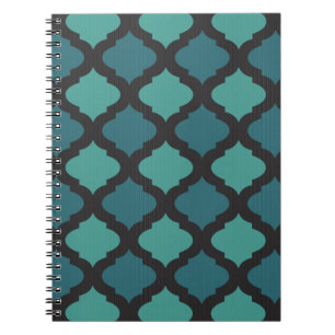Mosaic pattern in arab style spiral notebook
