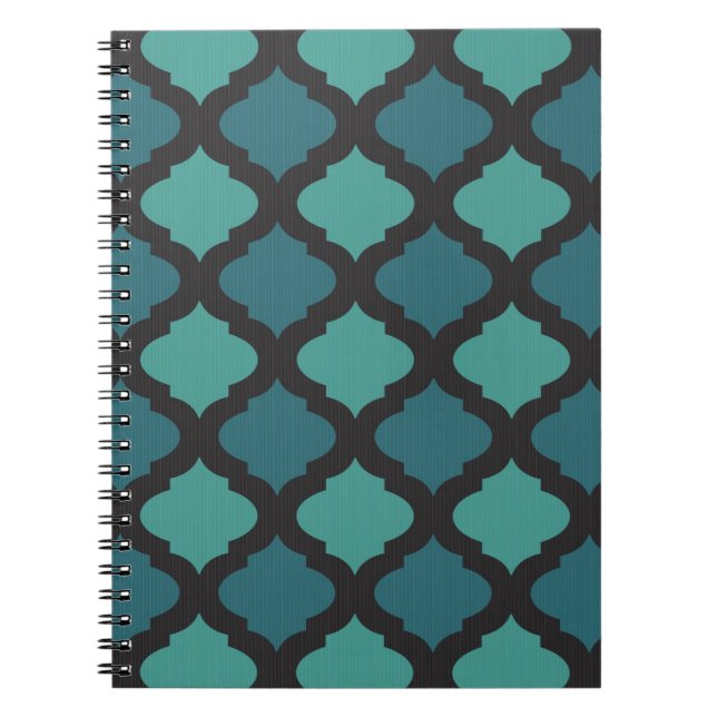 Mosaic pattern in arab style spiral notebook (Front)