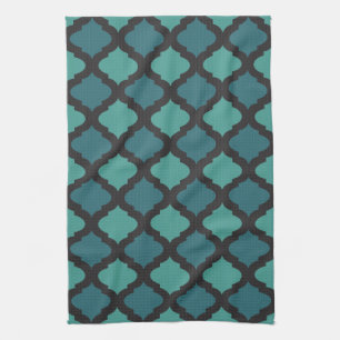 Mosaic pattern in arab style tea towel