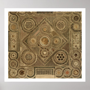 Mosaic Pavement Before the Altar, plate A from 'We Poster