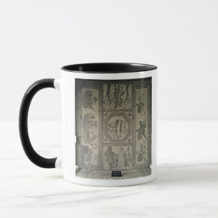 Mosaic pavement from the Roman villa at Low Mug