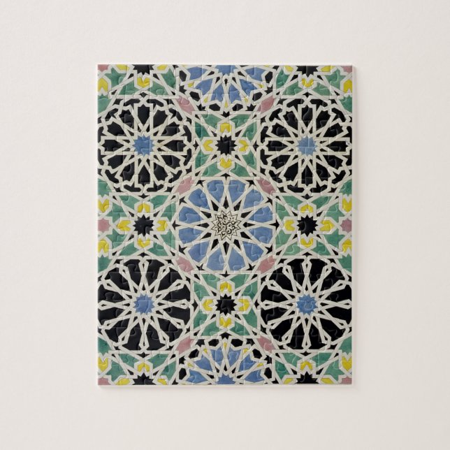Mosaic Pavement in the Alhambra, from 'The Arabian Jigsaw Puzzle (Vertical)