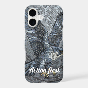 Mosaic Peregrine Falcon Action First Predator