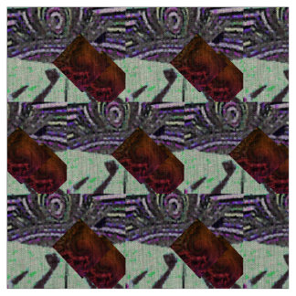 Mosaic picture with it in light green pistachio fabric
