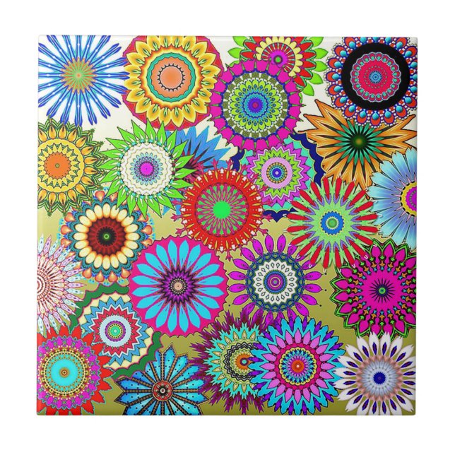 Mosaic Pinwheels Tile (Front)