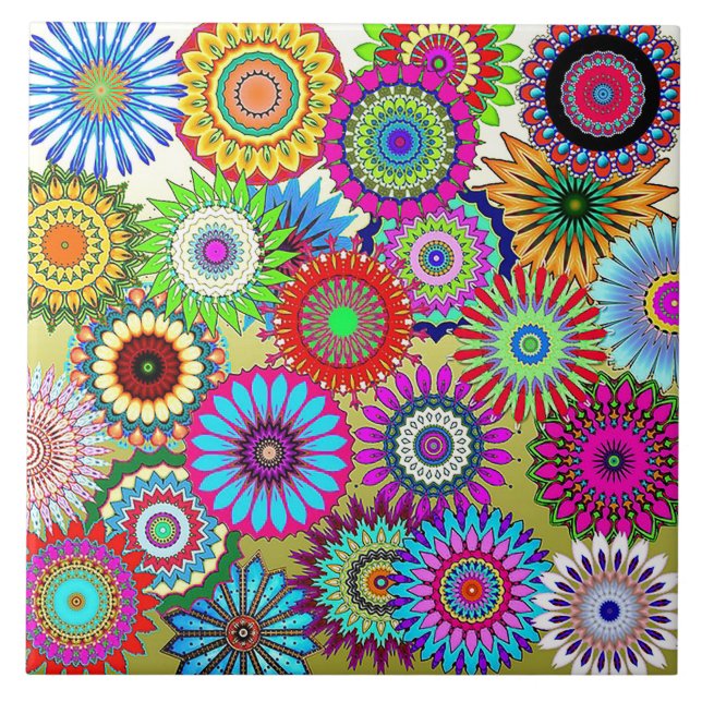 Mosaic Pinwheels Tile (Front)