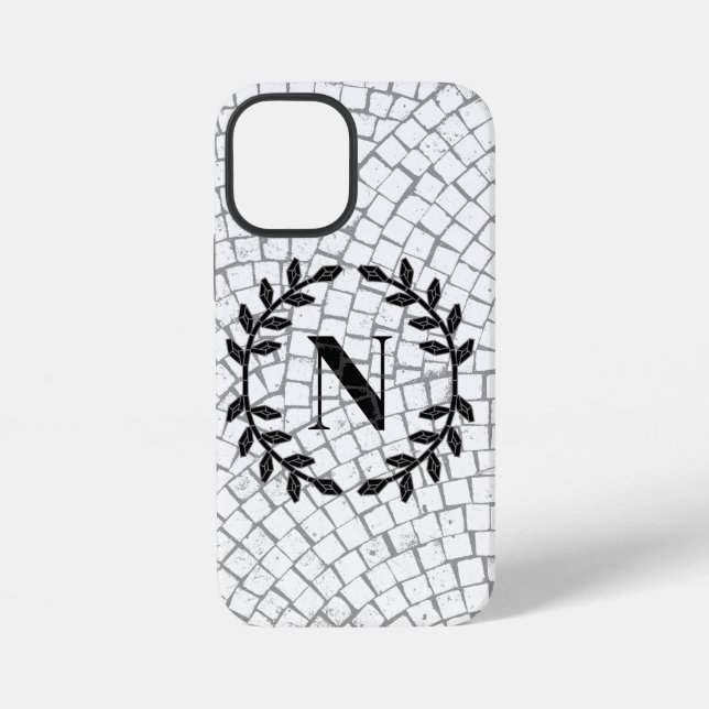 Mosaic Print Monogram iPhone Case (Back)